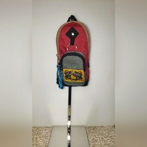 Vintage Hello Kitty Sanrio Keychain Coin Purse Mini Backpack 1976/ 1996